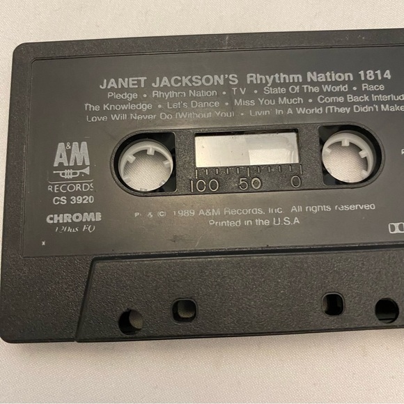 Janet Jackson - Rhythm Nation - 1989 Cassette /R&B Soul Vocal Pop - Picture 9 of 16